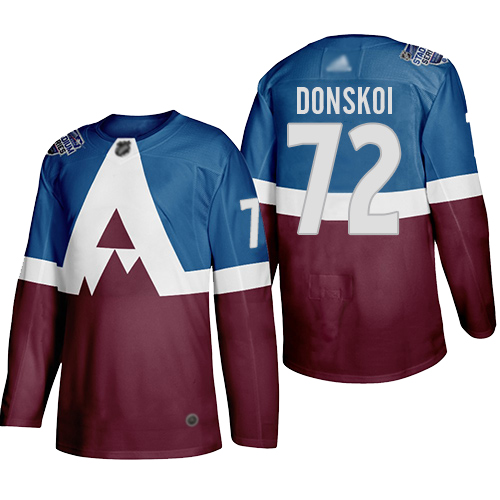 Men Adidas Colorado Avalanche 72 Joonas Donskoi 2020 Stadium Series Burgundy Stitched NHL Jersey